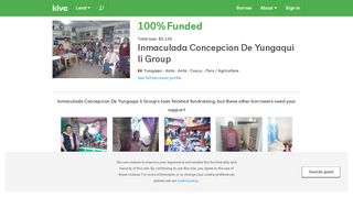 
                            9. Inmaculada Concepcion De Yungaqui Ii Group - Peru | Kiva