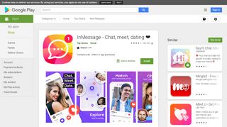 
                            7. InMessage - Chat, meet, dating    - Apps on Google Play