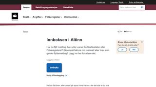 
                            7. Innboksen i Altinn - Skatteetaten