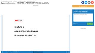 
                            11. INNGATE 3 ADMINISTRATOR`S MANUAL | manualzz.com