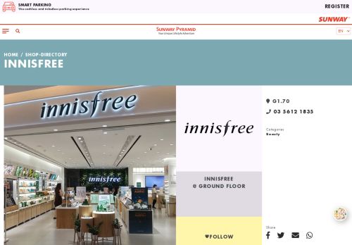 
                            10. Innisfree - Shop View - Sunway Pyramid