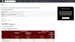 
                            9. INNITY (0147) - Dec 2018 Quarterly Report | KLSE Screener