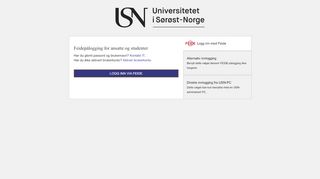 
                            4. Innlogging - Login - USN Intranett