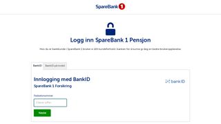 
                            7. Innlogging med BankID SpareBank 1 SR-Bank - SpareBank 1 Forsikring