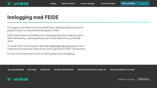 
                            9. Innlogging med FEIDE - Unibok