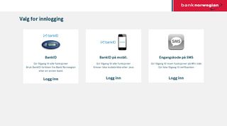 
                            1. Innlogging til Bank Norwegian