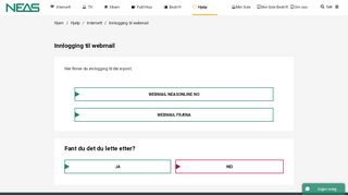 
                            2. Innlogging til webmail - Neas