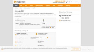 
                            10. innogy: Strompreise im Überblick - Verivox