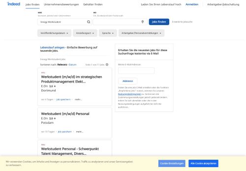 
                            8. Innogy Werkstudent Jobs - Februar 2019 | Indeed.com