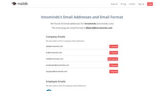 
                            9. Innominds Email Addresses, Email Format, and Employees - MailDB
