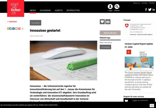 
                            8. Innosuisse gestartet Startupticker.ch | The Swiss Startup News channel