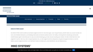 
                            7. INNOSYSTEMS GmbH - FondsKonzept AG