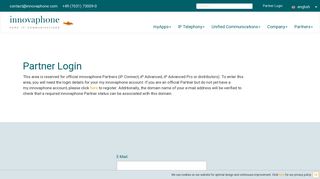 
                            10. innovaphone Partner Portal: Login - innovaphone AG