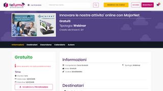 
                            13. Innovare le nostre attivita' online con MajorNet - tefurma | il ...