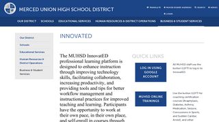 
                            12. InnovatED - Merced Union High School District