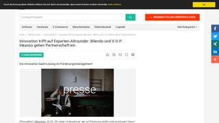 
                            10. Innovation trifft auf Experten-Allrounder: Bilendo und V.O.P Inkasso ...