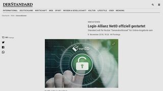 
                            8. Innovationen: Login-Allianz NetID offiziell gestartet - derStandard.de