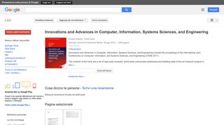 
                            8. Innovations and Advances in Computer, Information, Systems ... - Risultati da Google Libri