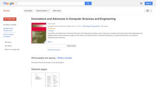 
                            6. Innovations and Advances in Computer Sciences and ...