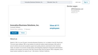 
                            7. Innovative Business Solutions, Inc. | LinkedIn