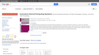 
                            9. Innovative Internet Computing Systems: Second International ...