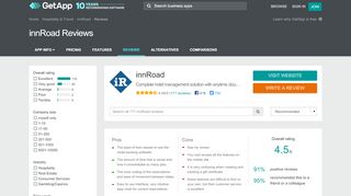 
                            12. innRoad Reviews - Ratings, Pros & Cons, Analysis and more | GetApp®