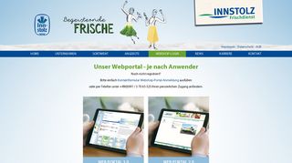 
                            4. Innstolz Frischdienst Deggendorf: Webshop-Login