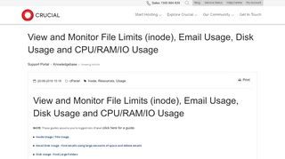 
                            3. INODE USAGE – Help Centre - Crucial