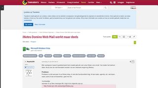 
                            12. iNotes Domino Web Mail werkt maar deels - Client Software Algemeen ...