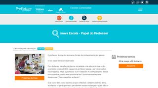 
                            6. Inova Escola: Papel do professor - Escolas Conectadas Telefônica