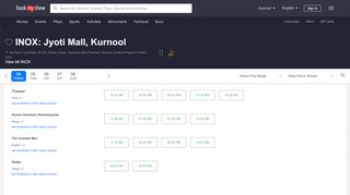 
                            11. INOX: Jyoti Mall, Kurnool | Movie Showtimes Near You in Kurnool ...