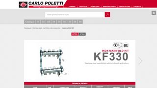 
                            10. Inox manifold kit - Product details | POLETTI.it