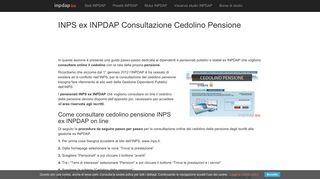 
                            9. INPS ex INPDAP Consultazione Cedolino Pensione On Line