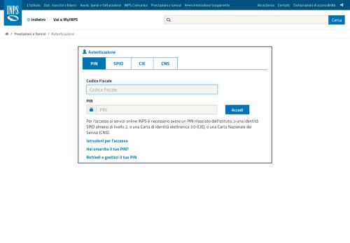 
                            1. I.N.P.S. . - servizi on line