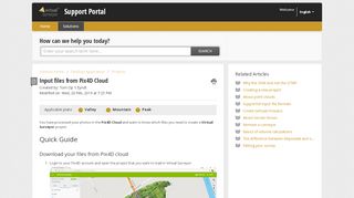 
                            4. Input files from Pix4D Cloud : Support Portal