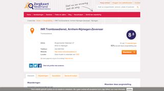 
                            9. INR Trombosedienst, Arnhem-Nijmegen-Zevenaar - Nijmegen