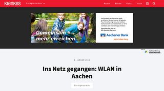 
                            5. Ins Netz gegangen: WLAN in Aachen - Stadtgespräch Aachen ...