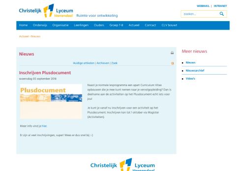 
                            3. Inschrijven Plusdocument > CLV website