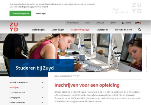 
                            12. Inschrijven voor een opleiding - Zuyd Hogeschool