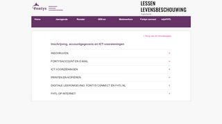 
                            8. Inschrijving, accountgegevens en ICT-voorzieningen - Fontys ...