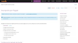 
                            12. Inscripción por Paypal - MoodleDocs