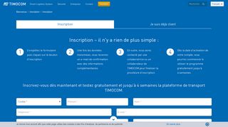 
                            3. Inscription | Bourse de Fret – TIMOCOM