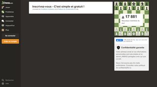 
                            3. Inscription des nouveaux membres et connexion - Chess.com