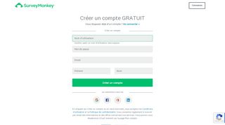 
                            8. Inscrivez-vous pour obtenir un compte SurveyMonkey ...