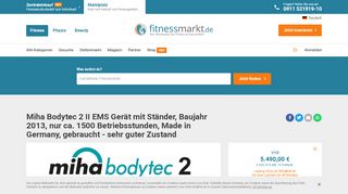 
                            11. Inserat - Miha Bodytec 2 II EMS Gerät mit Ständer, Baujahr 2013, nur ...
