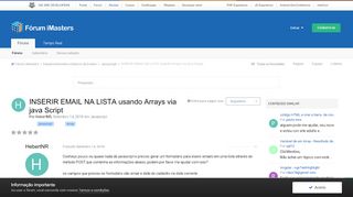 
                            7. INSERIR EMAIL NA LISTA usando Arrays via java Script - Javascript ...