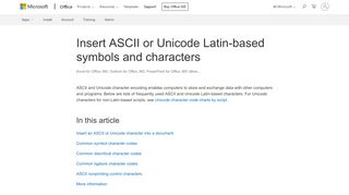 
                            7. Insert ASCII or Unicode Latin-based symbols and characters - Office ...