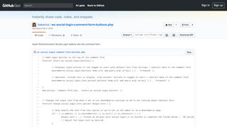 
                            6. Insert WooCommerce Social Login buttons into the ... - gists · GitHub