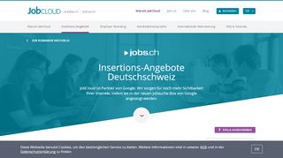 
                            7. Insertions-Angebote Deutschschweiz - JobCloud DE