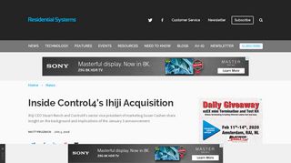 
                            12. Inside Control4's Ihiji Acquisition - ResidentialSystems.com